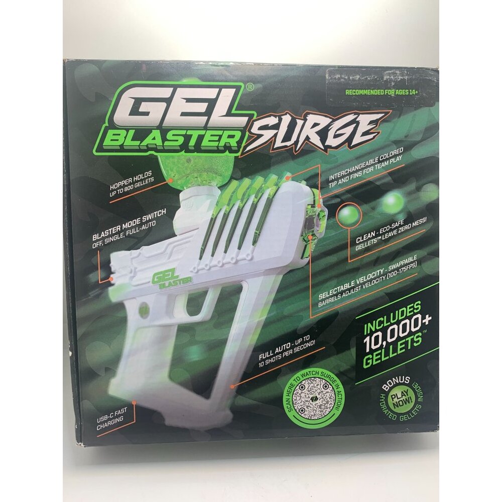 Gel Blaster Surge Full Auto With 10000 Gellets Adjustable Velocity Eco-Safe Sele